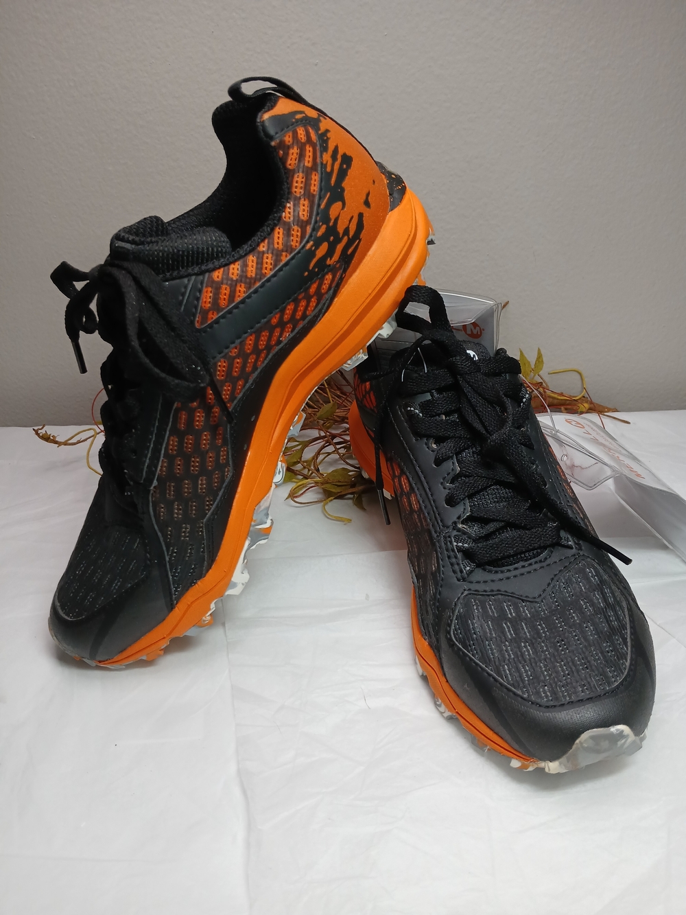 Merrell Mudder Black Orange Splatter Women's Athletic Sneakers Shoes Sz 7 NWT